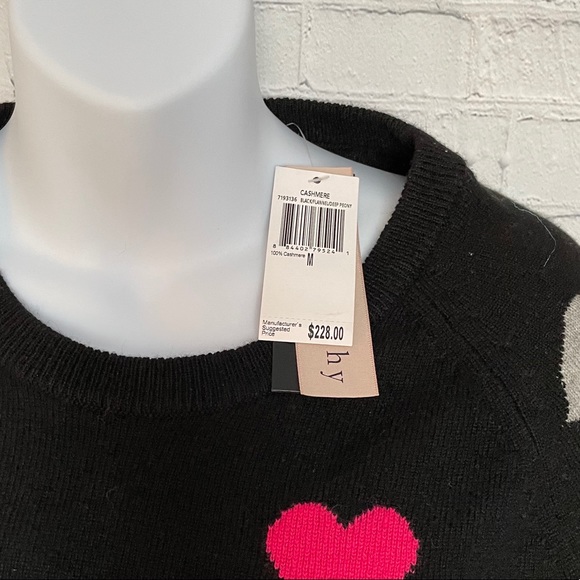 Philosophy nwt cashmere heart print sweater - Picture 7 of 9